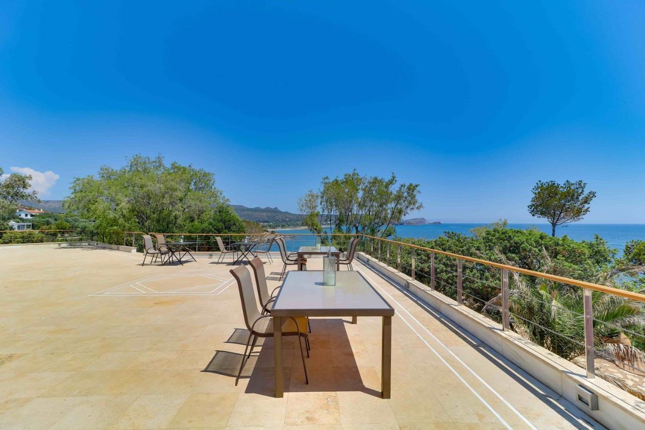 Black Diamond Beachfront Pool Villa Pasithea In Sounio, Athens Sounion Exterior photo