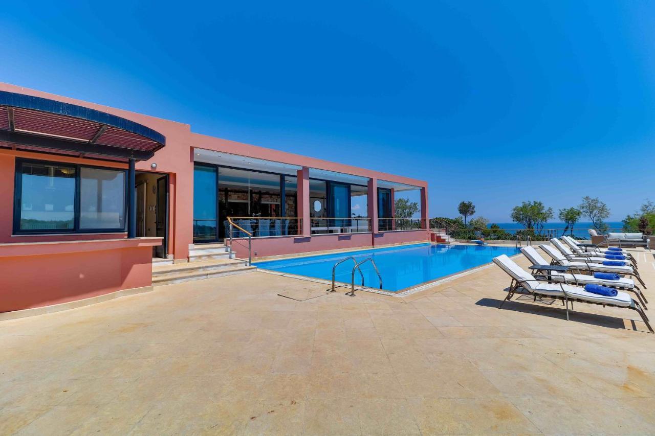 Black Diamond Beachfront Pool Villa Pasithea In Sounio, Athens Sounion Exterior photo